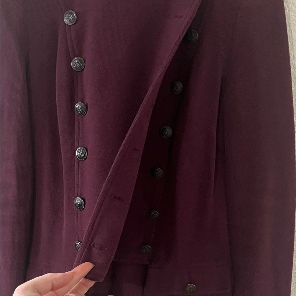 Free People Double-Breasted Blazer - Deep Purple - Picture 3 of 4